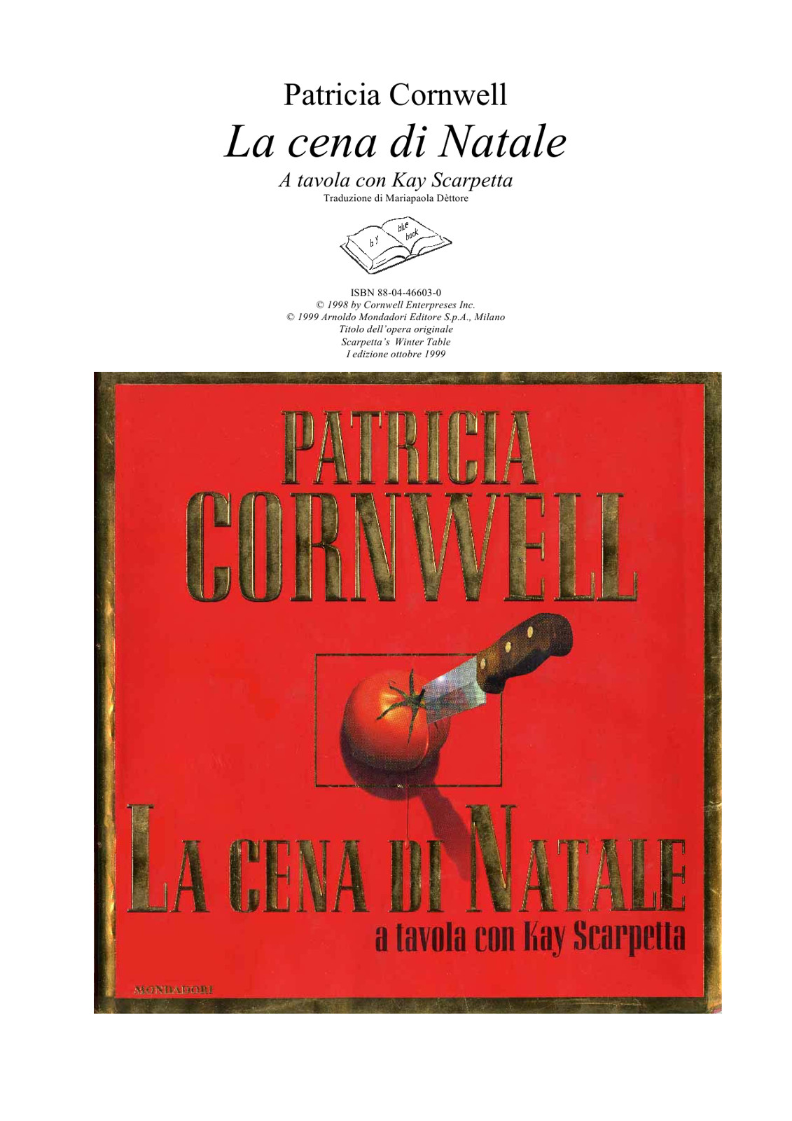 La Cena di Natale. A tavola con Kay Scarpetta
