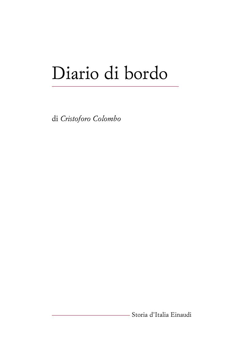 1493 Diario di bordo