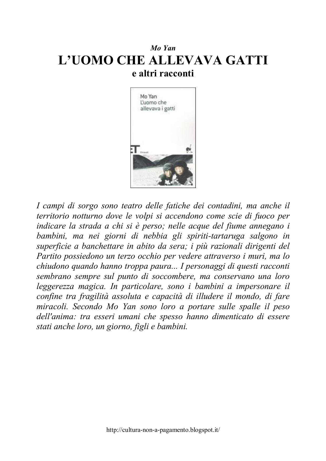 L'uomo che allevava i gatti: e altri racconti