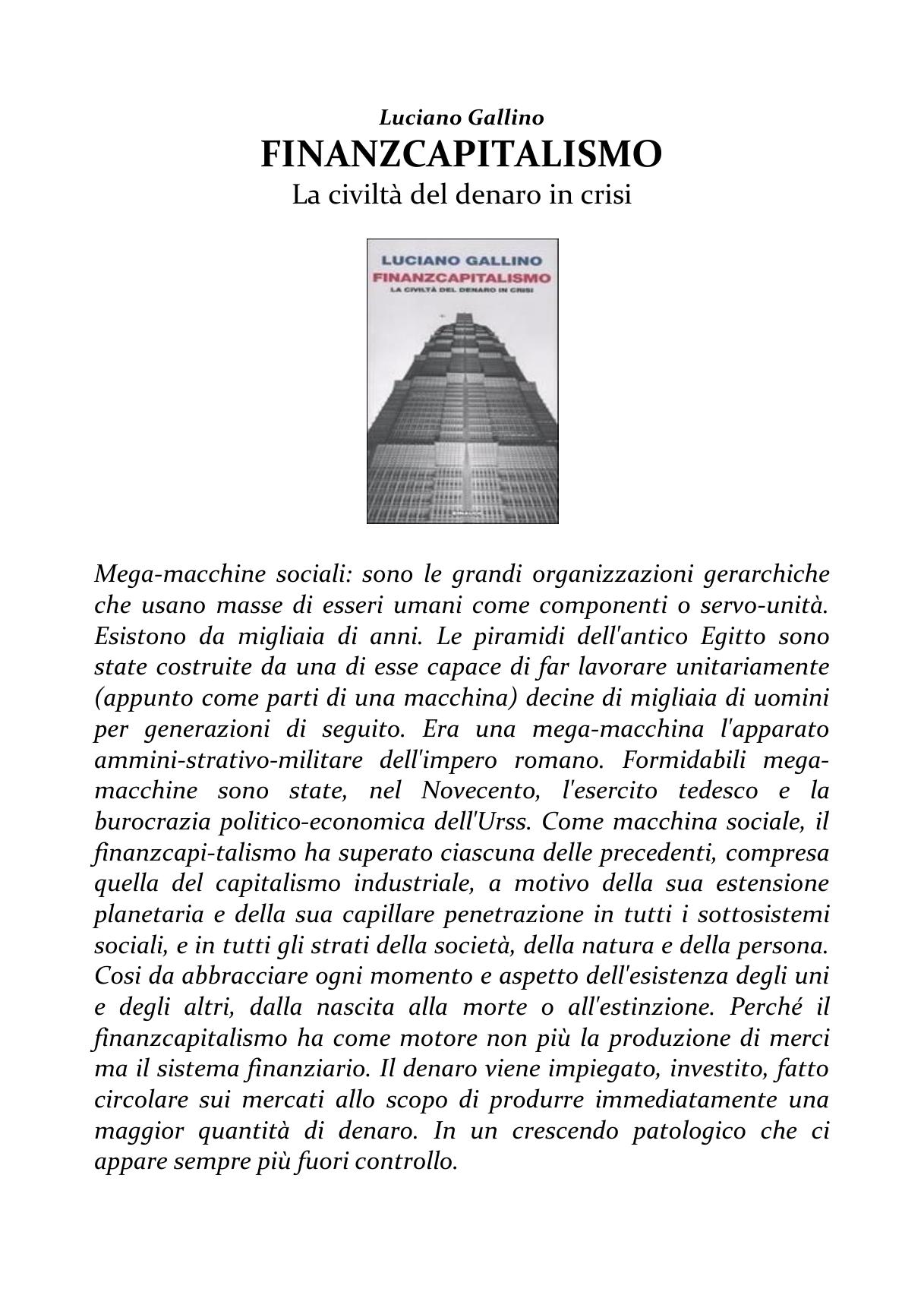 Finanzcapitalismo (Einaudi. Passaggi) (Italian Edition)