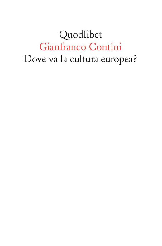 Dove va la cultura europea?