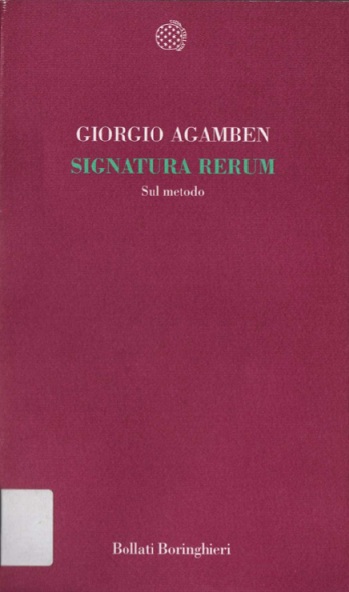 Signatura rerum