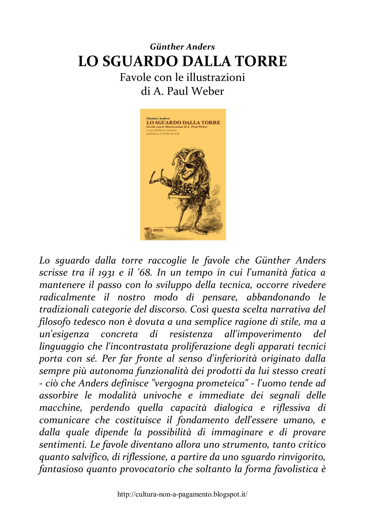 Lo sguardo dalla torre