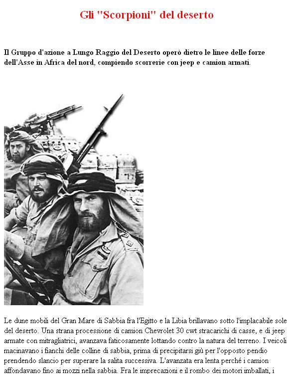 Gli "Scorpioni" del deserto
