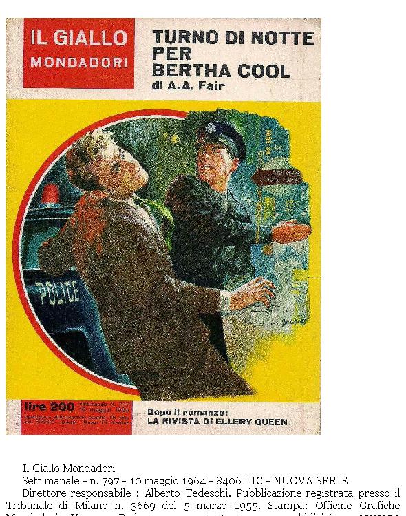 Turno di nottte per Bertha Cool