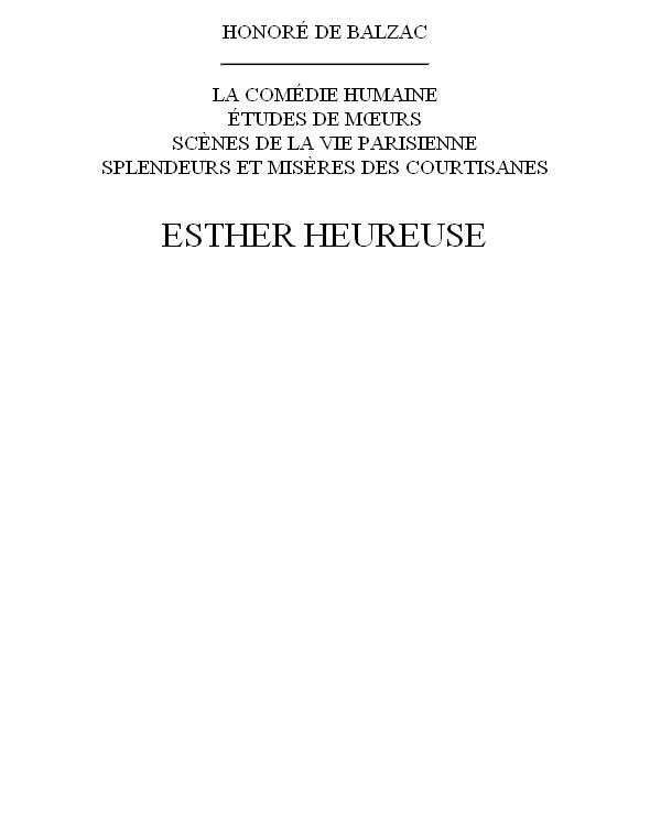 Esther heureuse