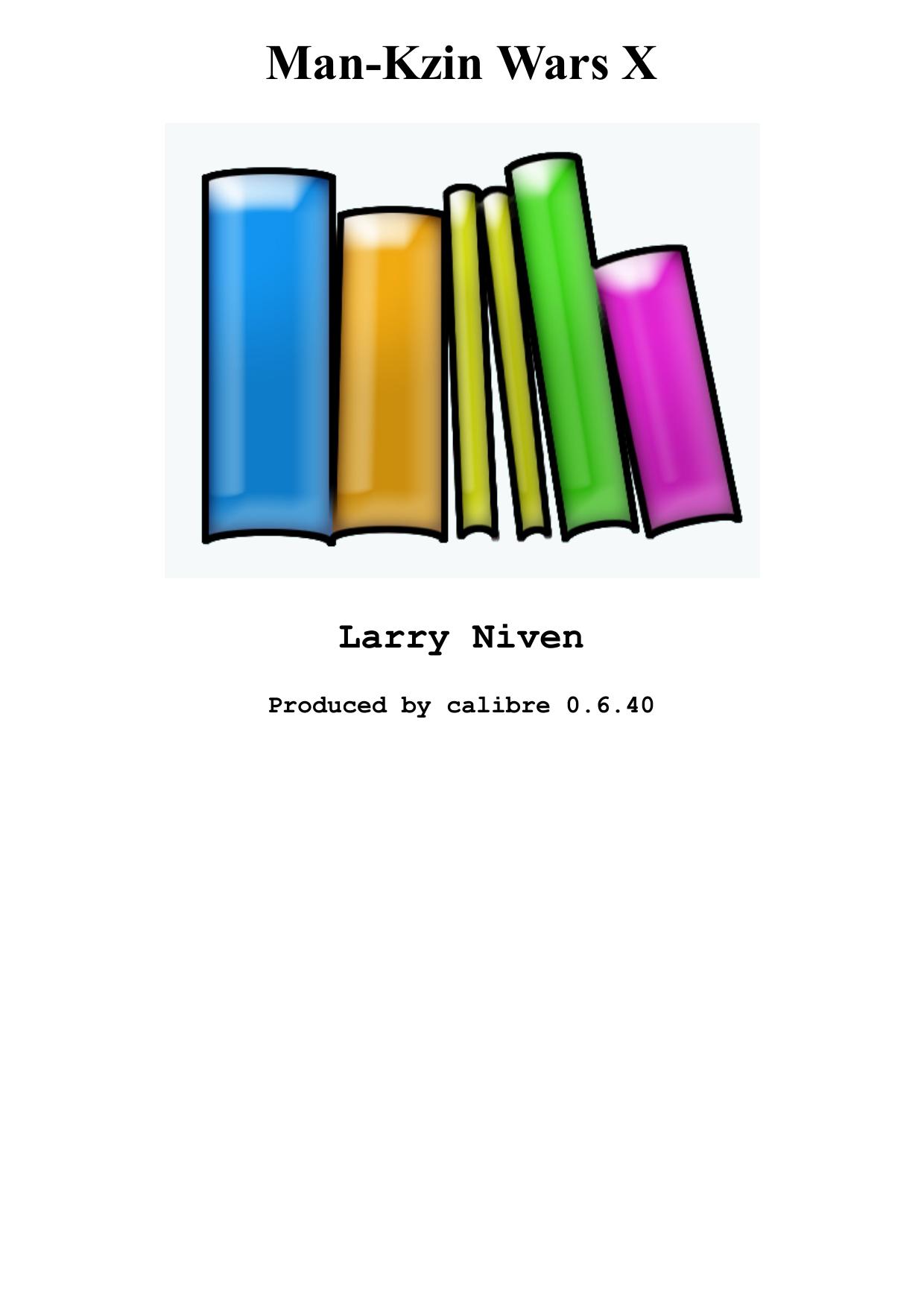 Man_Kzin Wars X_The Wunder War