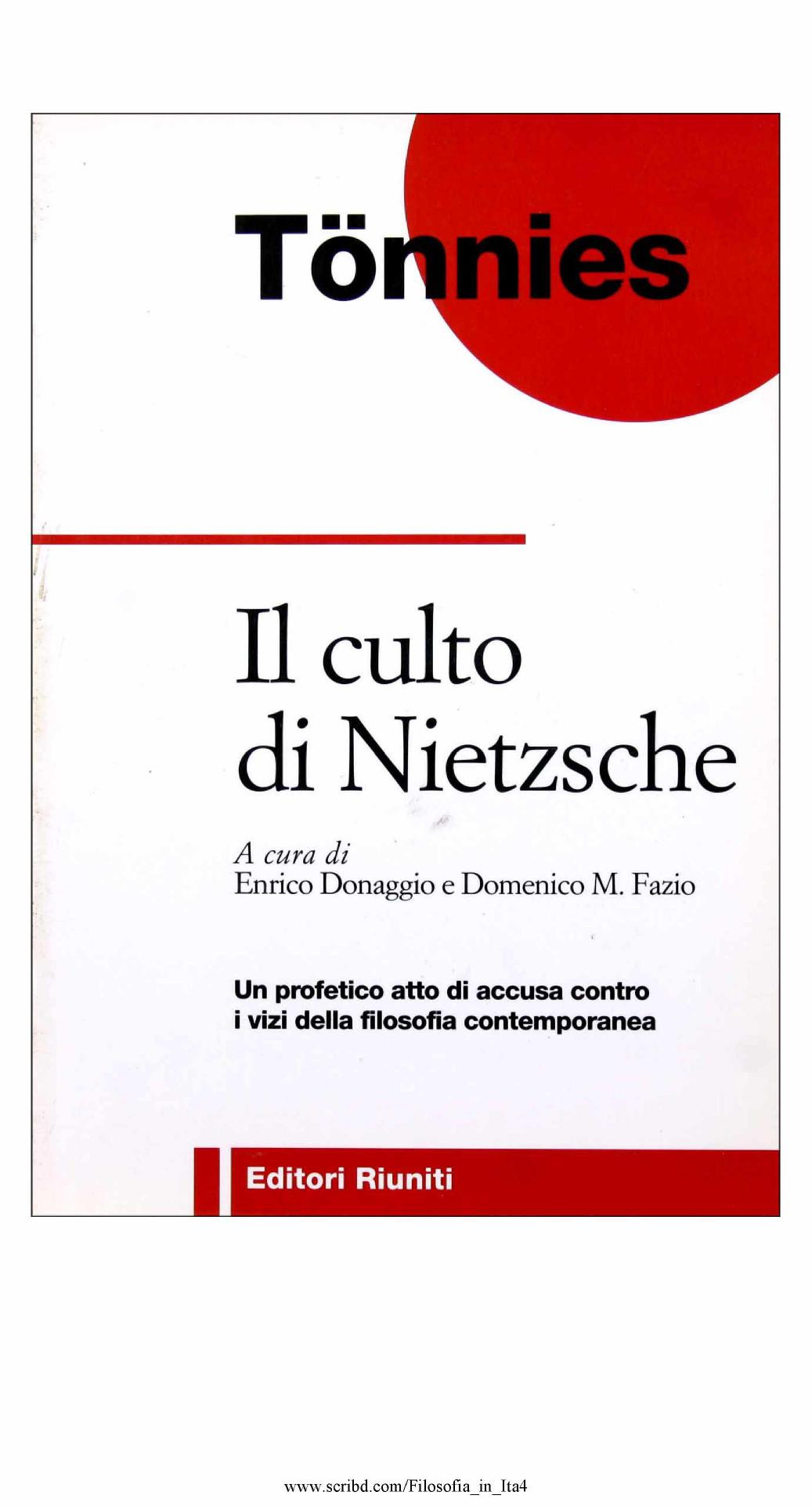 Il culto di Nietzsche