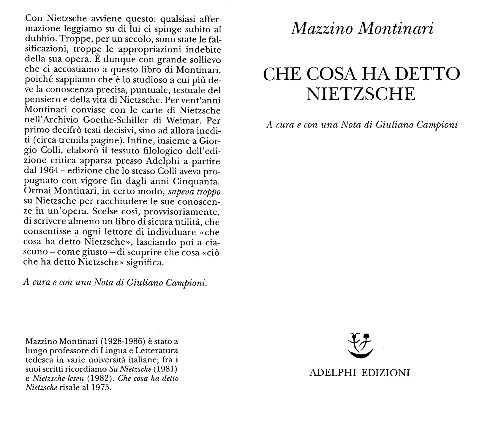 Che cosa ha detto Nietzsche