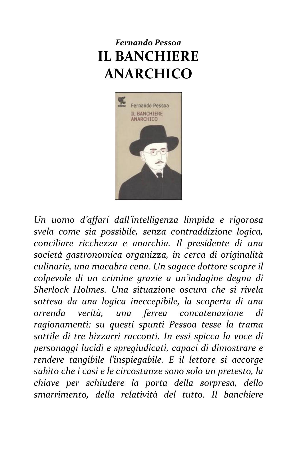 Il banchiere anarchico