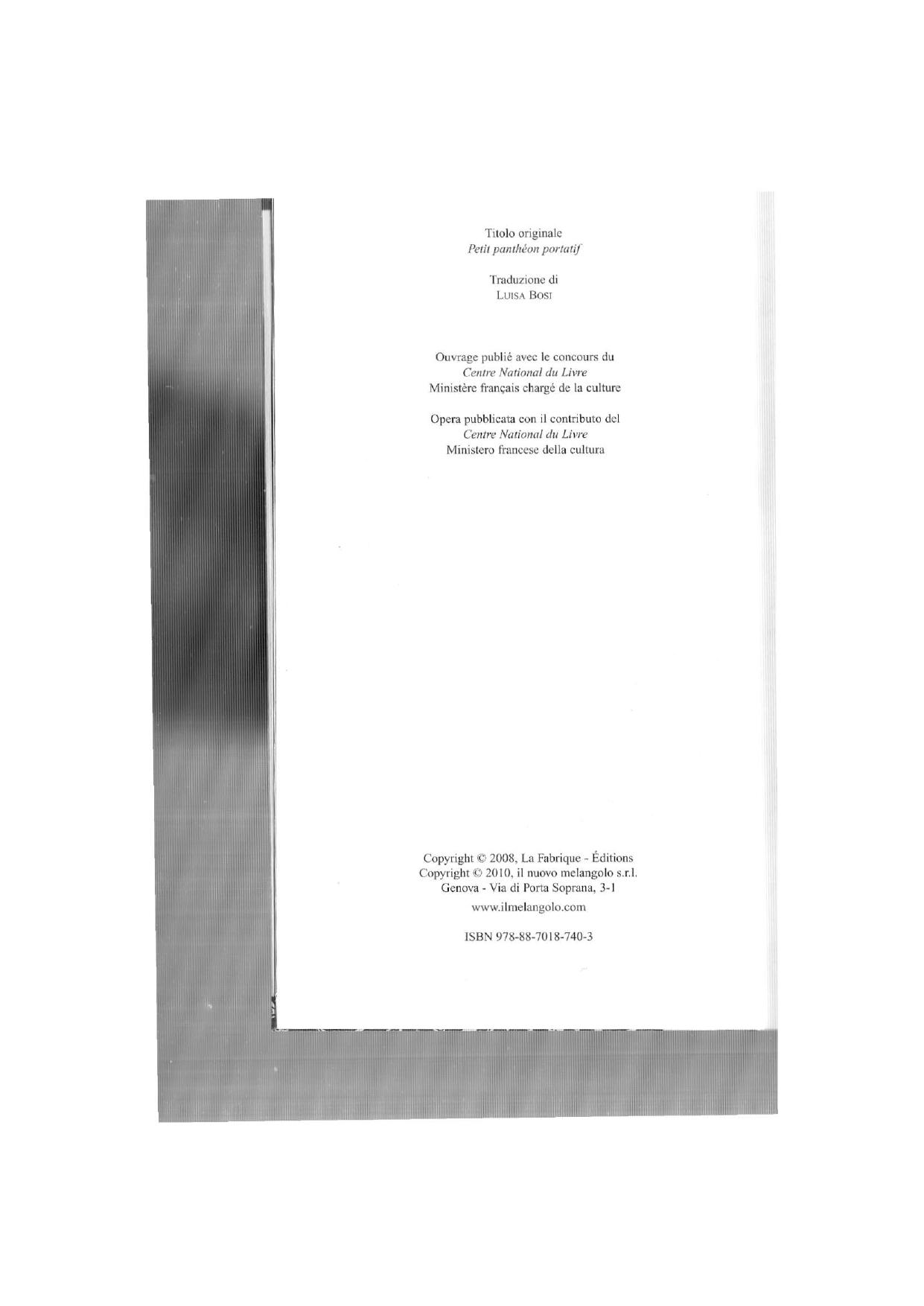 Piccolo Pantheon portatile