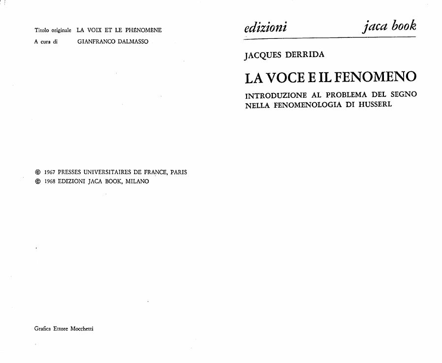 La voce e il fenomeno