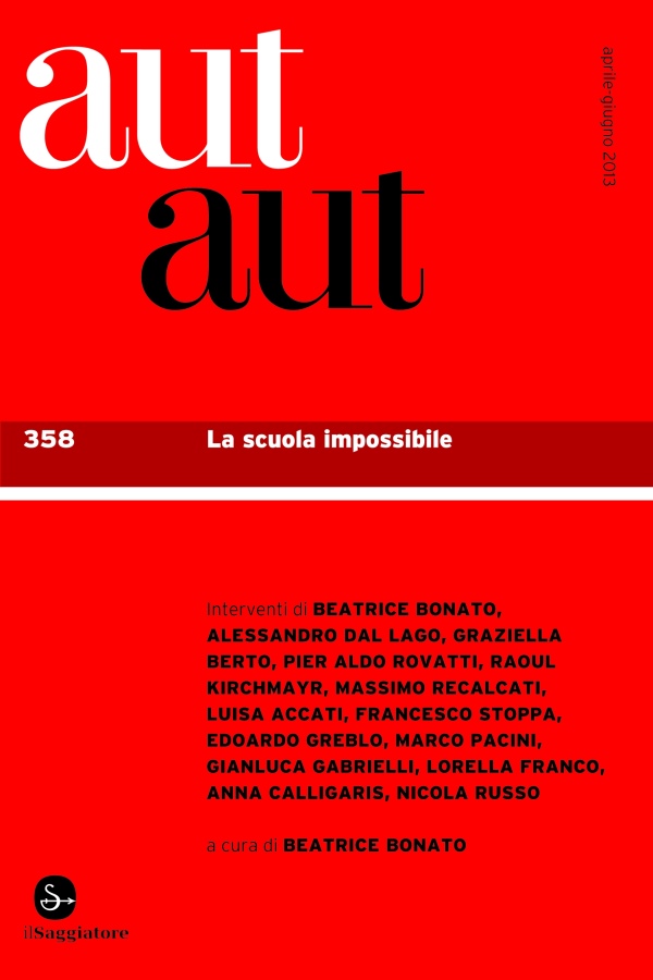 aut aut 358 - La scuola impossibile