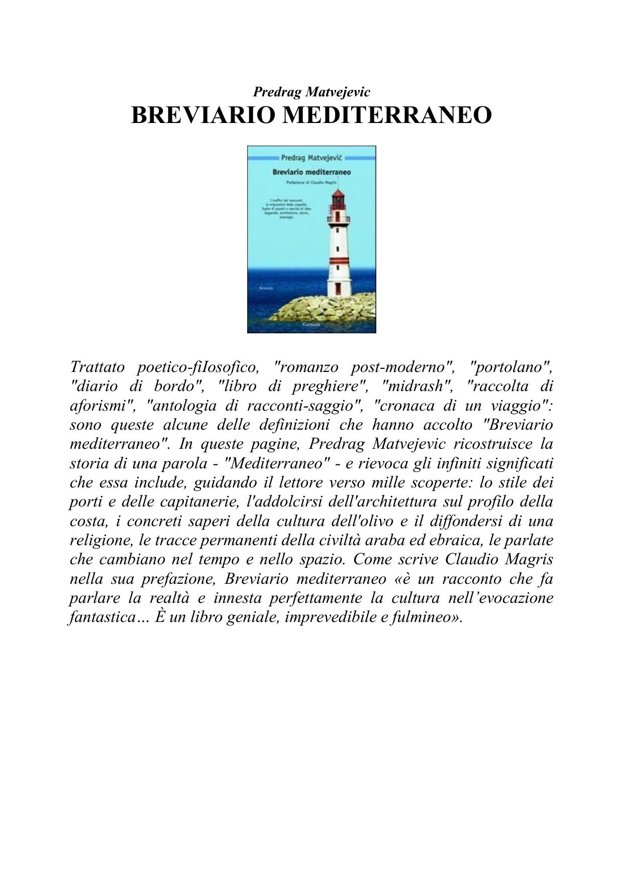 matveievic breviario mediterraneo