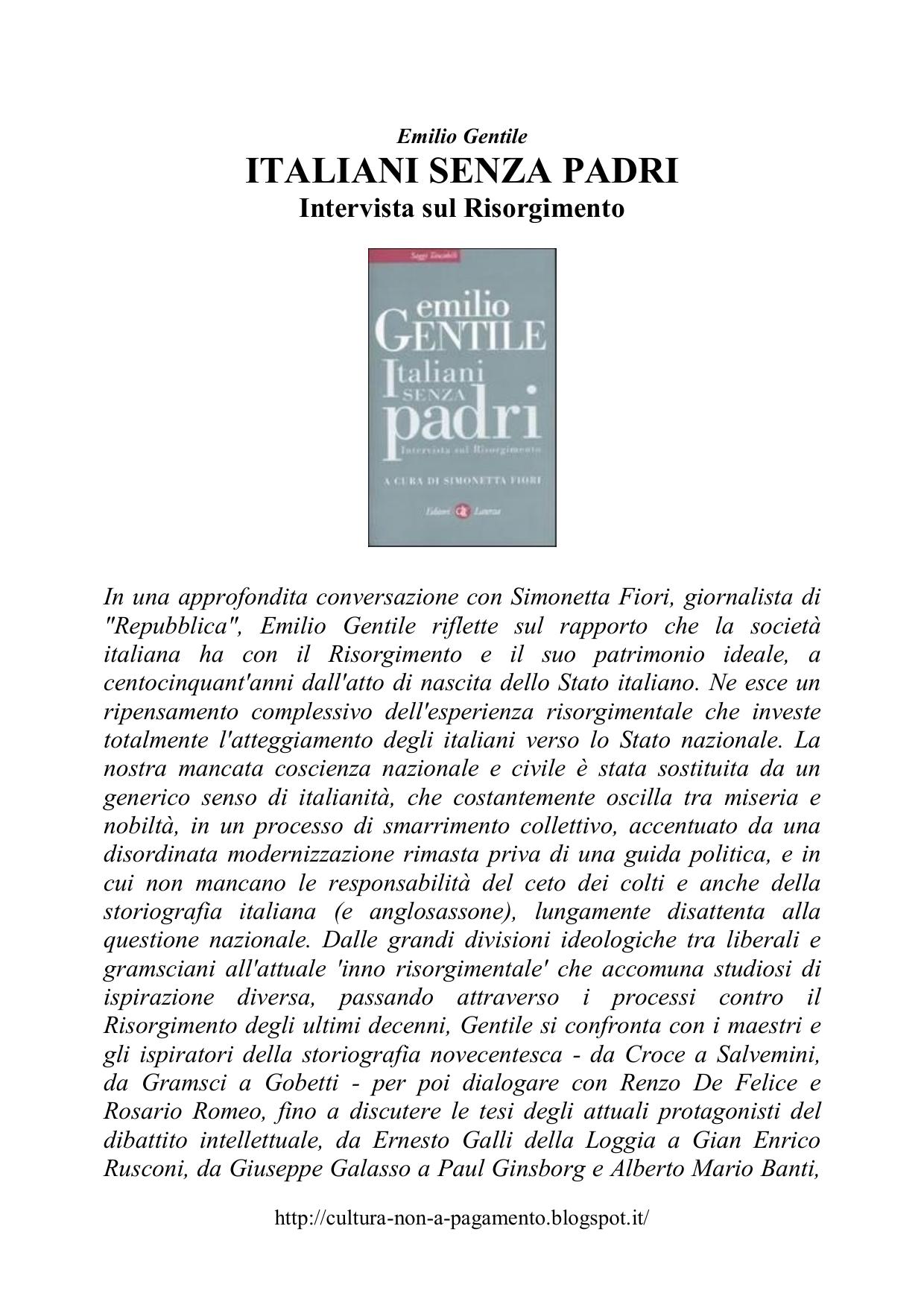 Italiani senza padri