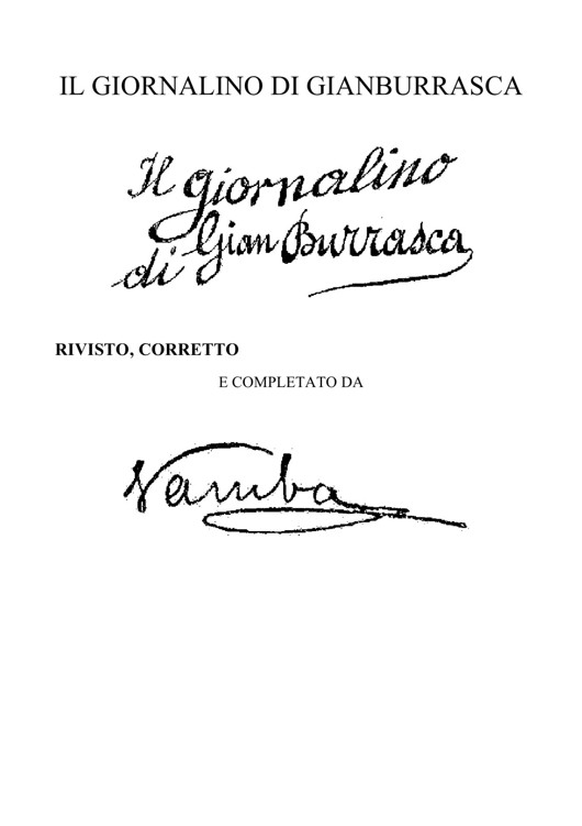 Il giornalino di gianburrasca