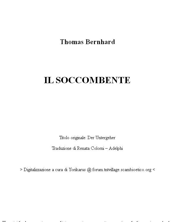Thomas Bernhard