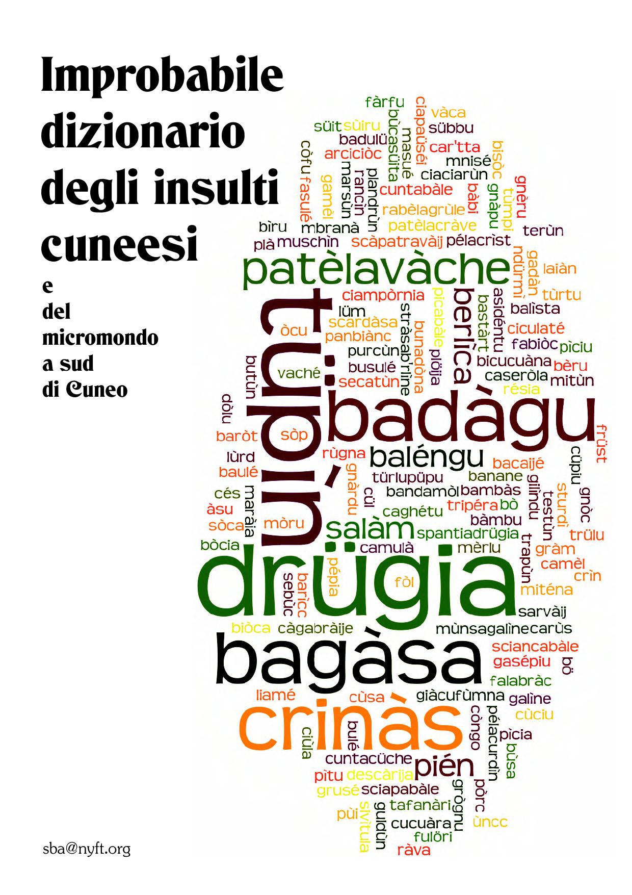 Improbabile dizionario degli insulti cuneesi