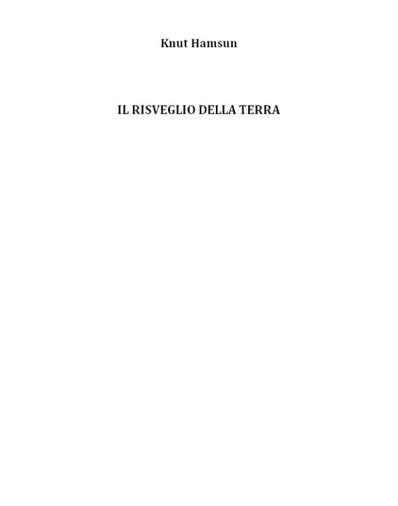 Il risveglio della terra